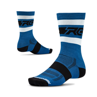 Ride Concepts FiftyFifty MTB Sock - Wool 8" - Midnight Blue