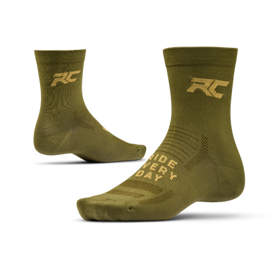 Ride Concepts Core Synthetic 6" Socks - Olive