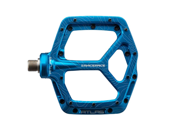 race face flat pedals Atlas Platform Pedals Turquoise