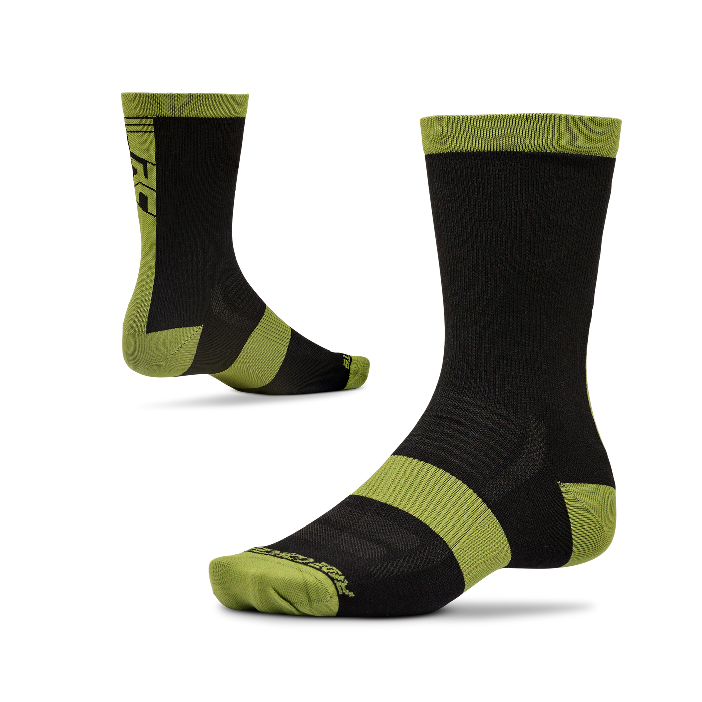 Ride Concepts Mullet MTB Sock - Wool 8" - Black and Olive