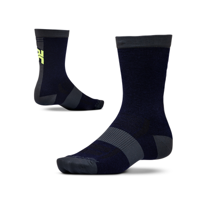 Ride Concepts Mullet MTB Sock - Wool 8" - Blue and Lime