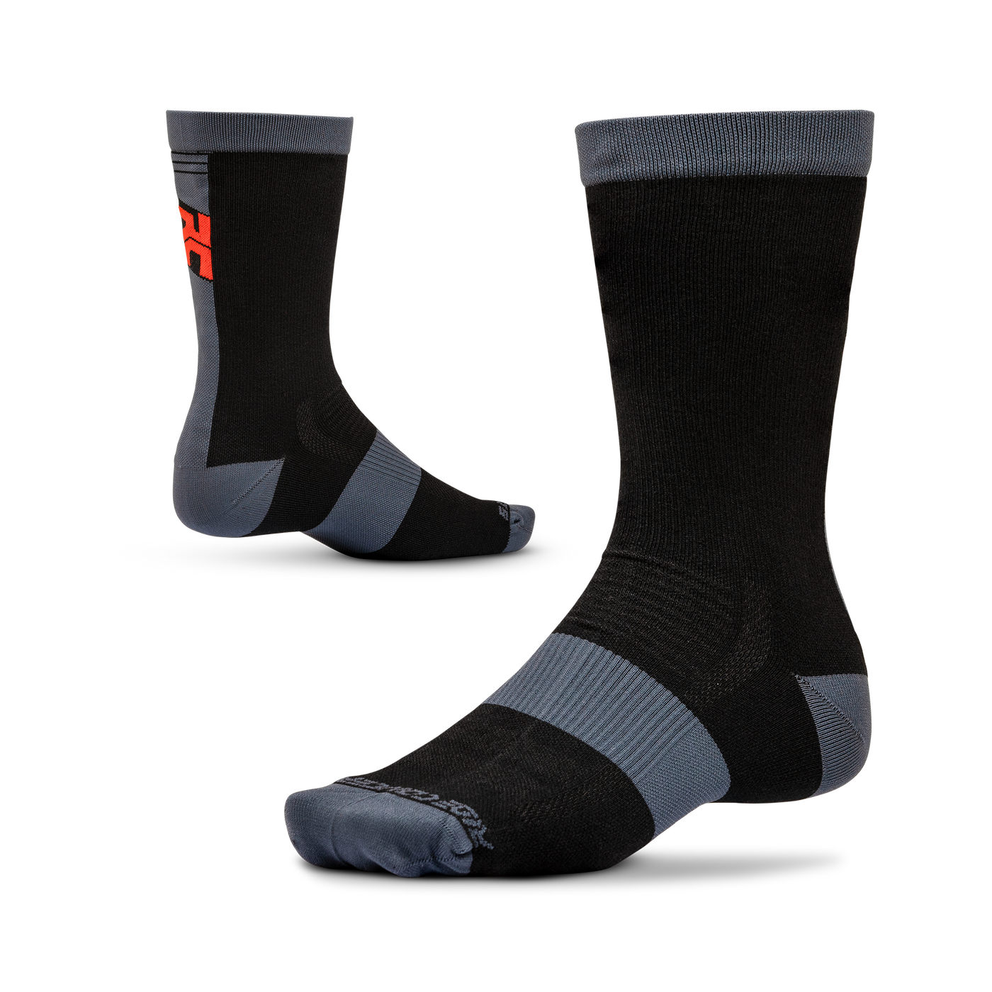 Ride Concepts Mullet MTB Sock - Wool 8" - Black and Red