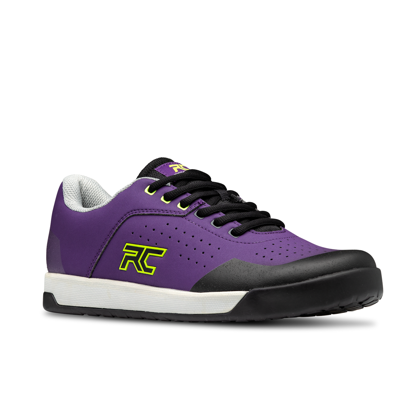 Ride Concepts Men's Hellion MTB Shoe - Purple and Lime
