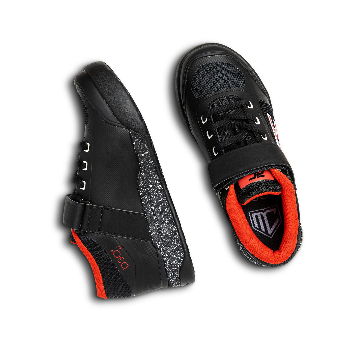 Ride Concepts Women's Traverse Clip MTB Shoe - Black and Red
